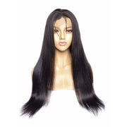 VIP Extensions VIP Lace Front Wig, 100% Human Hair, Natural Black, 180 Density, Straight Wig White Smoke 12" / Straight,16" / Straight,10" / Straight,8" / Straight,20" / Straight,24" / Straight