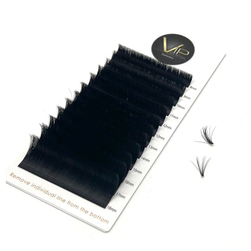 VIP Extensions VIP Quick Fan Lash Extensions D Curl 0.05 Eyelash Extensions White Smoke Default Title