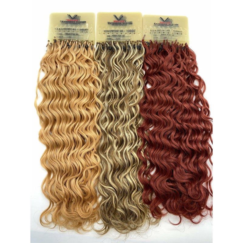 VIP Extensions VIP RineX System / Curly 18" Hair Extension White Smoke 1 - Jet Black,1B - Off Black,2 - Dark Brown,4 - Medium Brown,10 - Medium Golden Brown,15 - Dark Blonde,16 - Ash Blonde,18 - Light Ash Brown,18/22 -Ash Brown / Champagne Blonde,22/33D - Champagne Blonde / Dark Strawberry Blonde,24 - Light Honey Blonde,26 -
