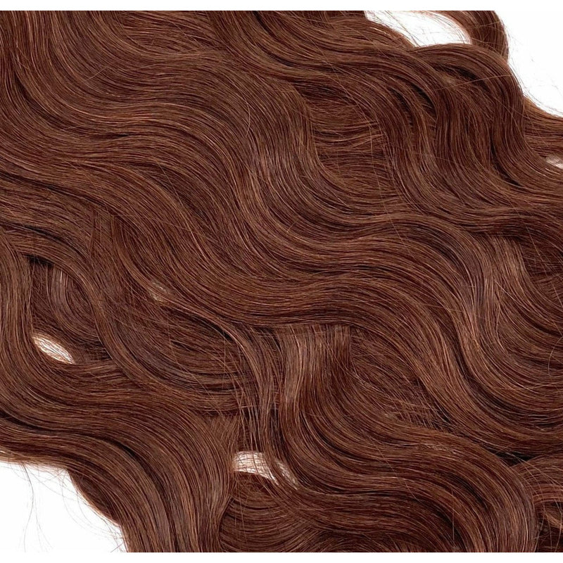 VIP Extensions VIP RineX System / Wavy 18" Hair Extension Saddle Brown 33 - Dark Auburn