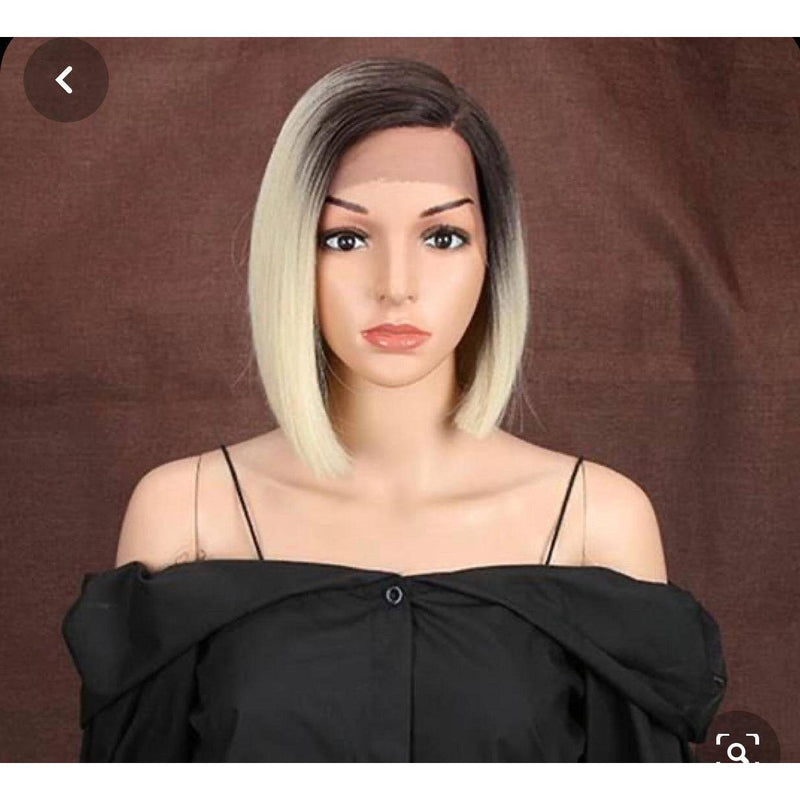 VIP Extensions VIP Synthetic Lace Front Wig, Ombre 1B/613 Wig Dark Slate Gray