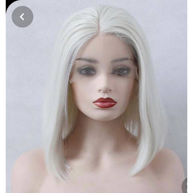 VIP Extensions VIP Synthetic Lace Front Wig, Style 3 Wig Light Gray