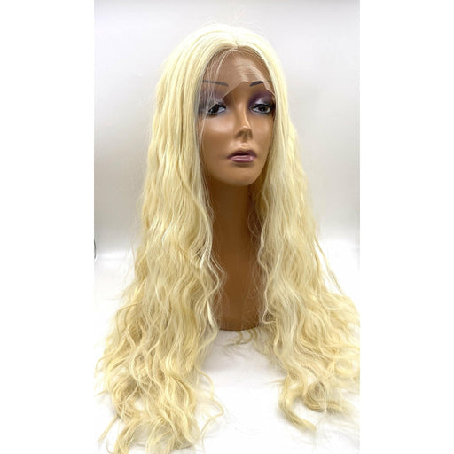 VIP Extensions VIP Synthetic Lace Front Wig, 24", Color 613 (5) Wig White Smoke
