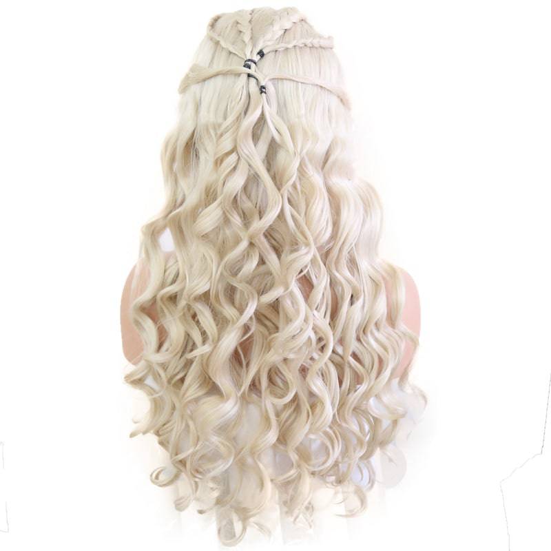VIP Extensions VIP Synthetic Lace Front Wig, 24", Platinum Blonde Wig White Smoke