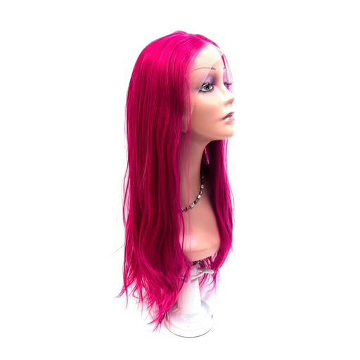 VIP Extensions VIP Synthetic Lace Front Wig, Hot Pink Wig White Smoke