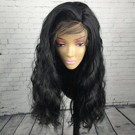 VIP Extensions VIP Synthetic Lace Front Wig, 18", Color 1B Wig Black