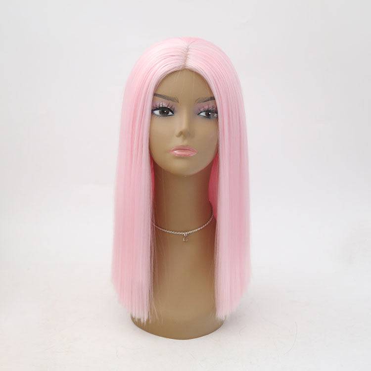 VIP Extensions VIP Synthetic Lace Front Wig, Pink, 16", Color 2317 Wig Light Pink