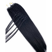 VIP Extensions VIP TubeX System / Straight 18" Hair Extension White Smoke 1 Jet Black