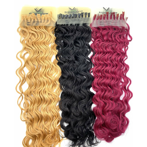 VIP Extensions VIP U-Tip System / Curly 18" Hair Extension White Smoke 1 - Jet Black,1B,4 - Medium Brown,6 - Chestnut Brown,8 - Medium Ash Brown,8/22 - Medium Ash Brown / Champagne Blonde,15,16 - Ash Blonde,18 - Light Ash Brown,18/22,24 - Light Honey Blonde,26 - Medium Golden Blonde,28 - Orangish Red Blonde,30 - Light Auburn