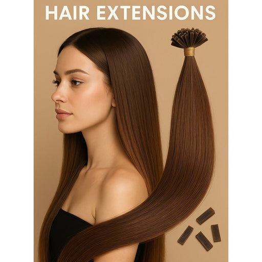 VIP Extensions VIP U-Tip System / Straight 24" (100 Strands) Hair Extension Dark Khaki 2,1,4,R7,R7-60,5/8C