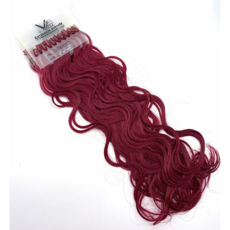 VIP Extensions VIP U-Tip System / Wavy 18" Hair Extension White Smoke VUTIP-BW18-BURG