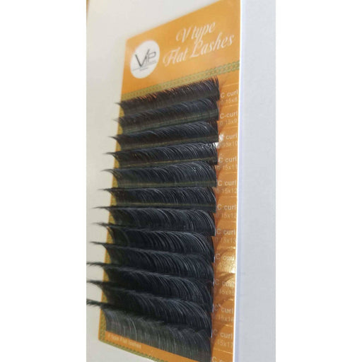 VIP Extensions VIP V Type Flat Lashes, 12 Lines 0.15mm C Curl Eyelash Extensions Light Gray 15C08,15C09,15C10,15C11,15C12,15C13,15C14,15C15,15C16,15C17,15C18,15CMIX
