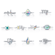 Fragrant Jewels Virgo, The Virgin - Jewel Candle Jewel Candle White Smoke Ring / 5,Ring / 6,Ring / 7,Ring / 8,Ring / 9,Ring / 10