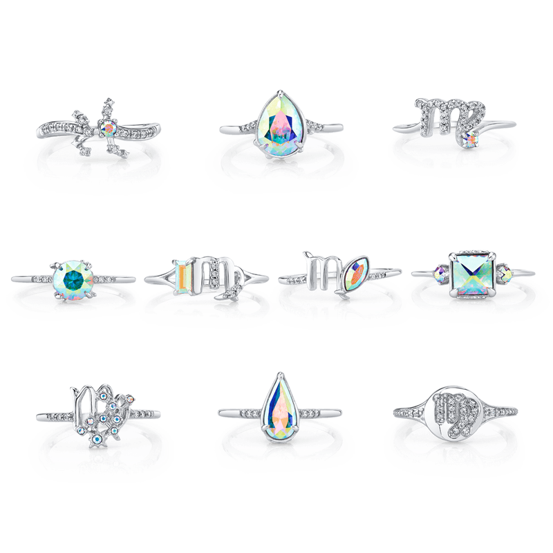 Fragrant Jewels Virgo, The Virgin - Jewel Candle Jewel Candle White Smoke Ring / 5,Ring / 6,Ring / 7,Ring / 8,Ring / 9,Ring / 10