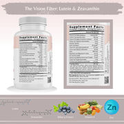 Bellawell Health Vision Care -  A Blend of Ingredients for Ocular Support by Bellawell Capsules Dark Gray