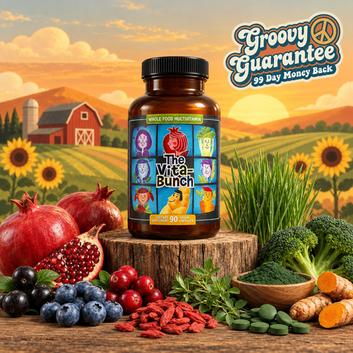 Hippie Farms The Vita-Bunch Whole Food Multi-Vitamin for All Adults Vitamins & Supplements Tan