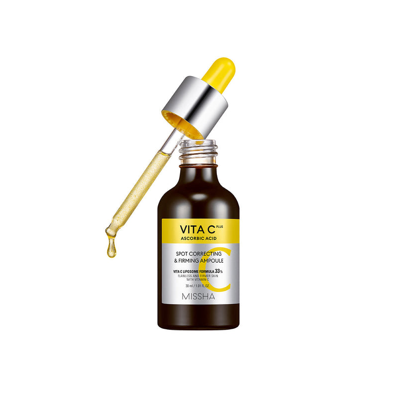 AsiaBeautyMall Missha Vita C Plus Spot Correcting & Firming Ampule Serum White Smoke