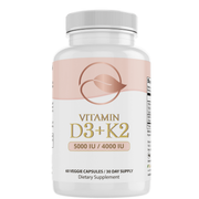Bellawell Health Vitamin D3 & K2 - Sunshine Boost by Bellawell Capsules Lavender
