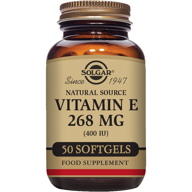 SOLGAR Solgar Vitamin E, 400 IU, Softgels - 50 count / 5 Oz Vitamins & Supplements Dark Khaki