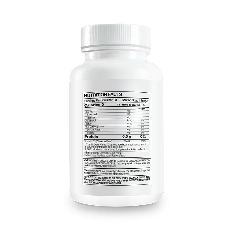 Paleolife Vitamin D3 Restore VITAMIN D3 5000 IU White Smoke 3x2,1 Pack,3 Pack,6 Pack