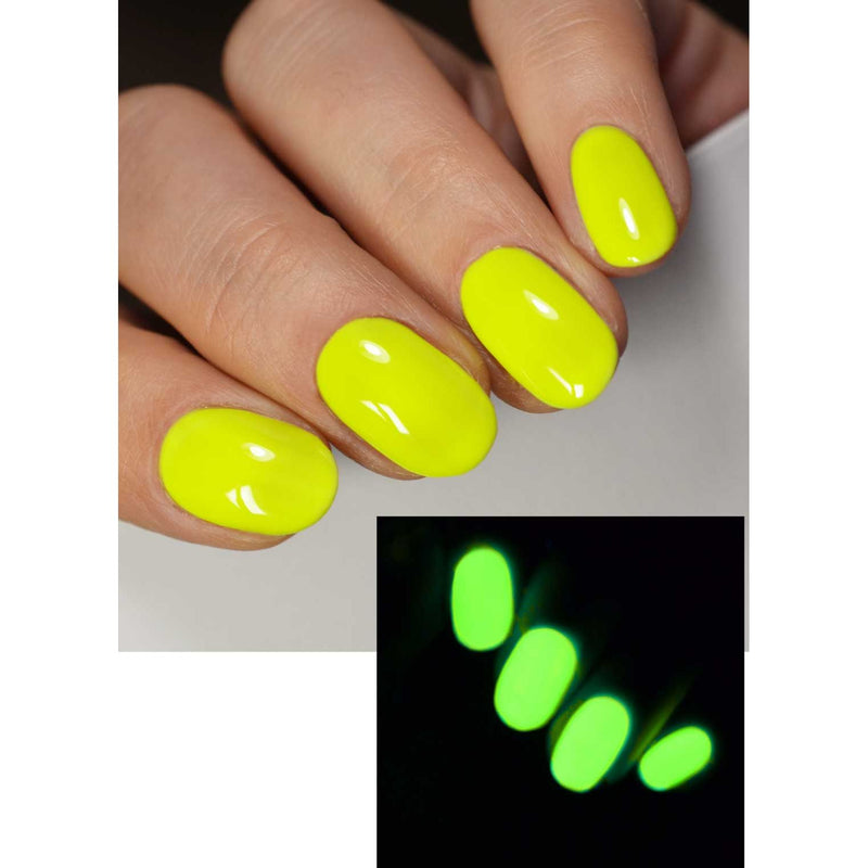 UberChic Beauty High Voltage - Glow In The Dark Gel Polish Gel Polish Rosy Brown
