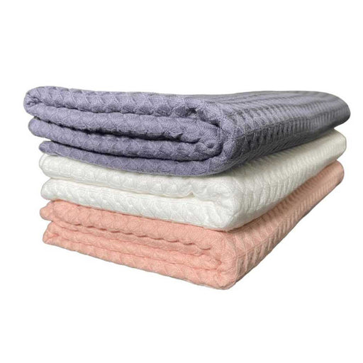 Shave Essentials Waffle Weave Bath Towel Bath Towels & Washcloths White Smoke CHARCOAL GRAY,CORAL,WHITE
