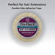 VIP Extensions Walker Tape & Beautify Pro Flex II (Tabs and Rolls) Hair Extension Tape White Smoke Rolls (3/8" x 6 yds)