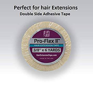VIP Extensions Walker Tape & Beautify Pro Flex II (Tabs and Rolls) Hair Extension Tape White Smoke Rolls (3/8" x 6 yds)