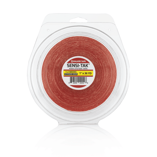 VIP Extensions Walker Tape Sensi-Tak (Red Liner) Wig Adhesive White Smoke 1/2" x 36 yds