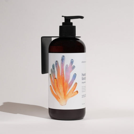 Shore Soap Co. Wall-Mounted Bottle Holder Accessories Light Gray