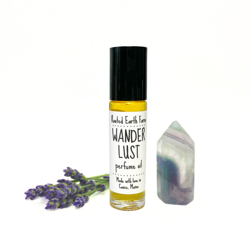 Rooted Earth Farm + Apothecary Wanderlust Perfume Oil Organic Perfumes White Smoke