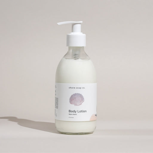 Shore Soap Co. Warm Sand Body Lotion Body Lotion Light Gray 10 ounce,4 ounce