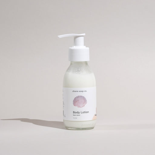Shore Soap Co. Warm Sand Body Lotion Body Lotion Light Gray 4 ounce