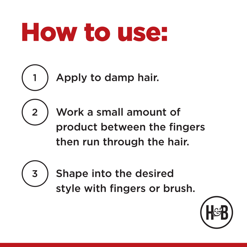 Hawkins & Brimble COM Water Based Hair Pomade - Natural Hold 4.2 fl oz Hair care Firebrick