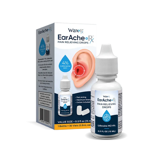 Wax-rx WAXRX EARACHE RX PAIN RELIEF D Ear Drops Black