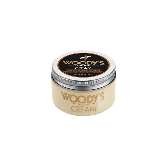 Woody's Woody's For Men Cream Flexible Styling Cream 3.4oz Hair Styling Cream Tan
