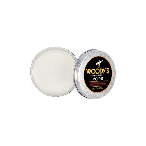 Woody's Woody's For Men Mold It Matte Styling Paste 3.4 Oz Hair Styling Paste Light Gray