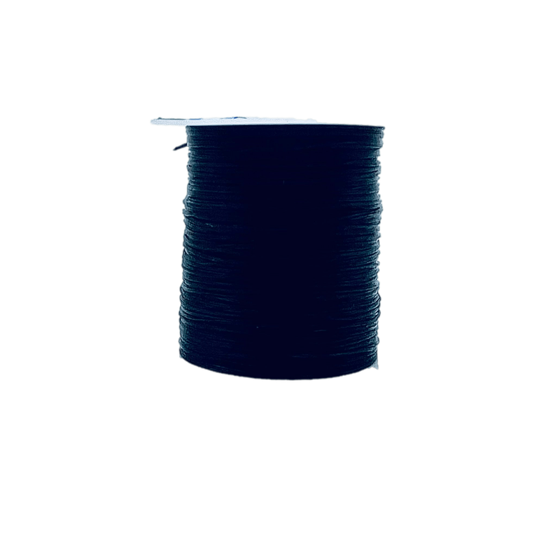 VIP Extensions Weaving Nylon Elastic Thread 25 Yards Weaving Thread Black BLACK