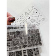 UberChic Beauty Transparent Design Guide MEGA Set: Fall & Winter Holiday Tool Light Gray