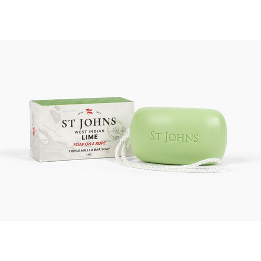 St Johns Fragrance Co LLC™ West Indian Lime Soap On a Rope Rope Bar Beige