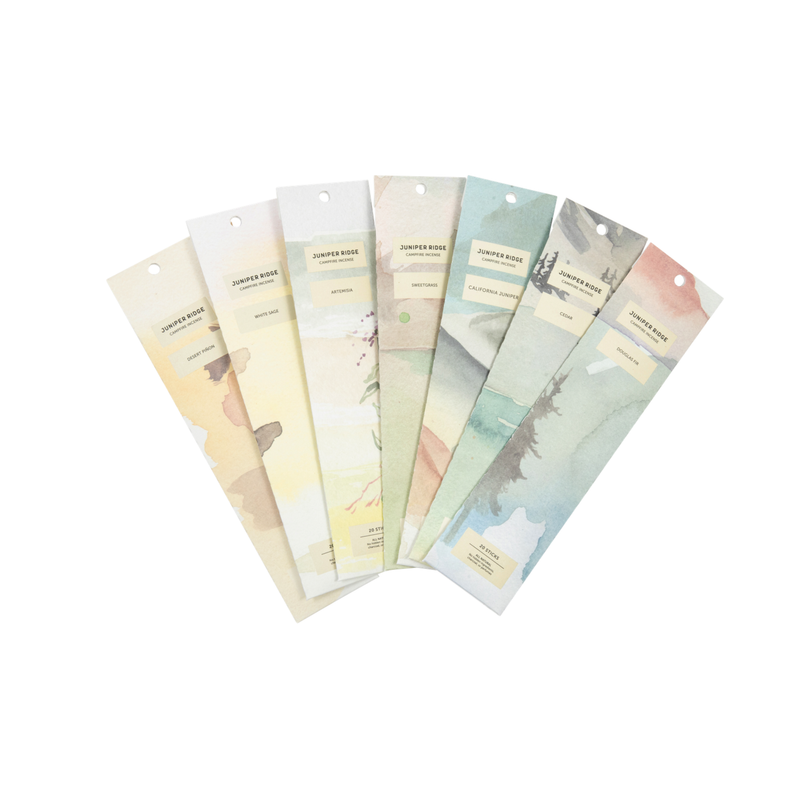 Juniper Ridge Campfire Incense (20 Sticks ea) Full Flight Incense White Smoke