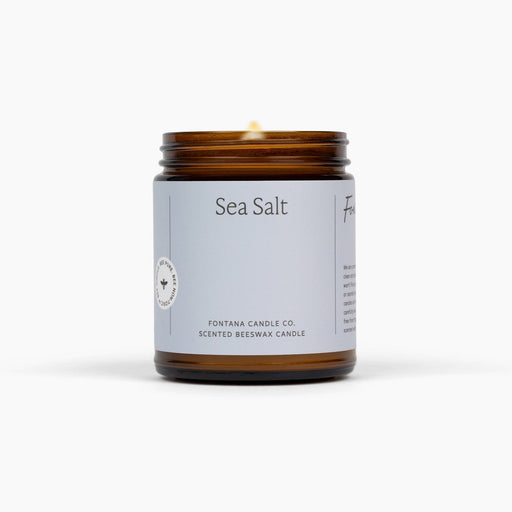 Fontana Candle Co Sea Salt Jar Candle Candles Light Gray