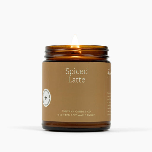 Fontana Candle Co Spiced Latte Jar Candle Candles Sienna Jar Candle