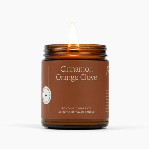 Fontana Candle Co Cinnamon Orange Clove Jar Candle Candles Saddle Brown Jar Candle