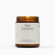 Fontana Candle Co Pure Unscented Jar Candle Candles Light Gray 9 oz Straight Sided Jar