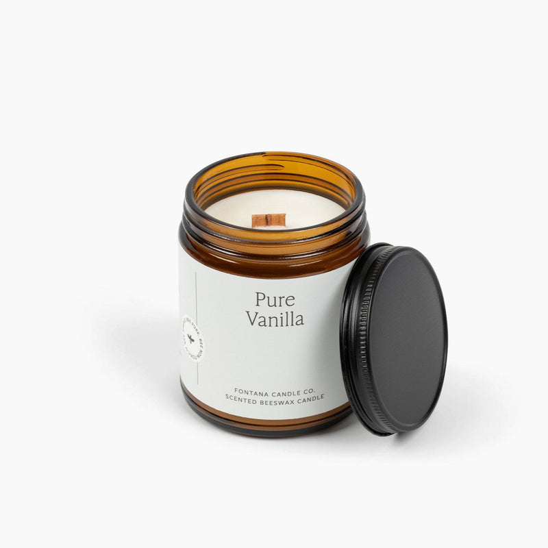 Fontana Candle Co Pure Vanilla Jar Candle Candles White Smoke Jar Candle