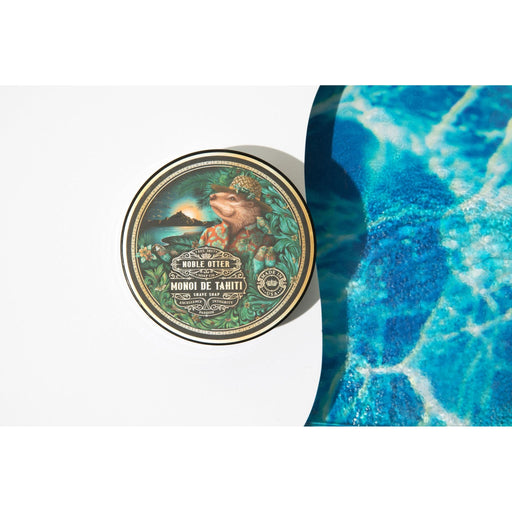 Noble Otter Monoi de Tahiti Shave Soap Shaving Soap White Smoke