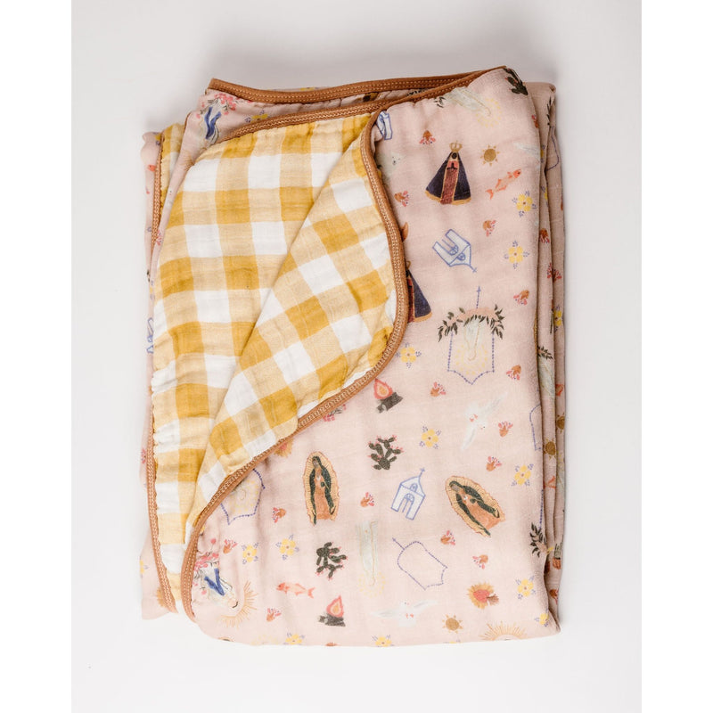 Be A Heart Pink Marian Deluxe Muslin Baby Blanket Quilt Swaddling & Receiving Blankets Lavender
