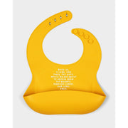 Be A Heart Meal Blessing Silicone Bib Bibs Lavender Mustard Yellow