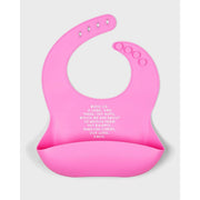 Be A Heart Meal Blessing Silicone Bib Bibs Lavender Bubblegum Pink